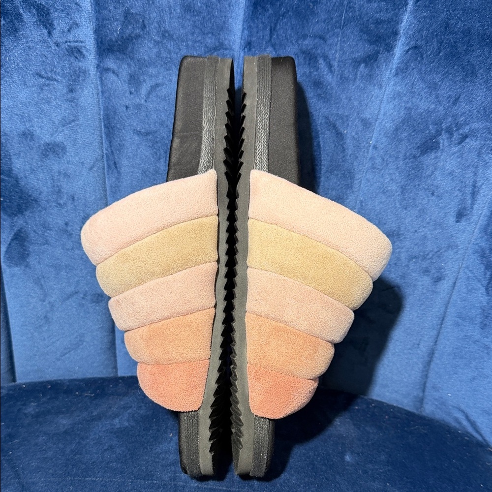 ROAM Shades of Pink Velour Slide Sandals **?Size6-7?** PLEASE READ! - Picture 3 of 5